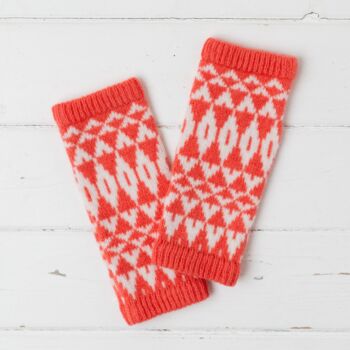 Bright Mirror Knitted Wrist Warmers, 8 of 10
