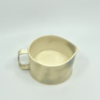 Handmade Ceramic Porcelain Sauce Dish Milk Jar Mug, 3 of 4