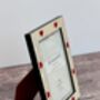 Natalini Cream With Red Hearts Photo Frame, thumbnail 3 of 4