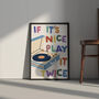 If It's Nice, Play It Twice Print | Music Poster, thumbnail 3 of 4