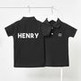 Baby Name Personalised Children's Polo Shirt, thumbnail 1 of 3