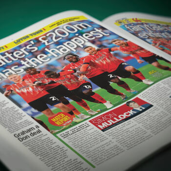 Luton Personalised Football Gift Newspaper Book, 9 of 12