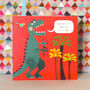 Happy Birthday T Rex Card, thumbnail 3 of 5