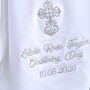 Christening White Blanket With Silver Cross, thumbnail 2 of 7