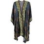 Antique Floral Viscose Kaftan Jacket With Heavy Green Fishbone Embroidery, thumbnail 5 of 5