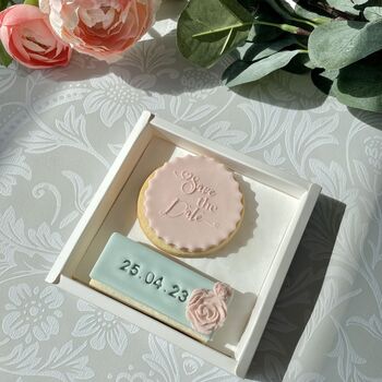 Save The Date Personalised Letterbox Vanilla Cookie, 4 of 12