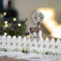 Personalised Wooden Advent With Reindeer, thumbnail 1 of 4
