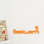 Bookworm Wall Sticker, thumbnail 2 of 5