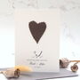 3rd Leather Heart Wedding Anniversary Card, thumbnail 1 of 3
