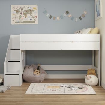 Olivia Mid Sleeper Bed With Storage, 2 of 5