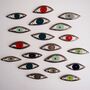 Handmade Ceramic Eye Pendant Necklace, thumbnail 3 of 11