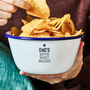 Personalised Enamel Popcorn Bowl, thumbnail 3 of 9