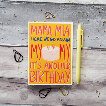 Mama Mia Birthday Card, 3 of 7