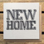 New Home Typographic Card, thumbnail 1 of 1