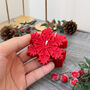 Red Christmas Snowflake Candle Decoration Gift, thumbnail 2 of 6