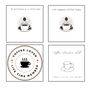 Coffee Bean Pin On Bespoke Coffee Themed Gift Card, thumbnail 9 of 12