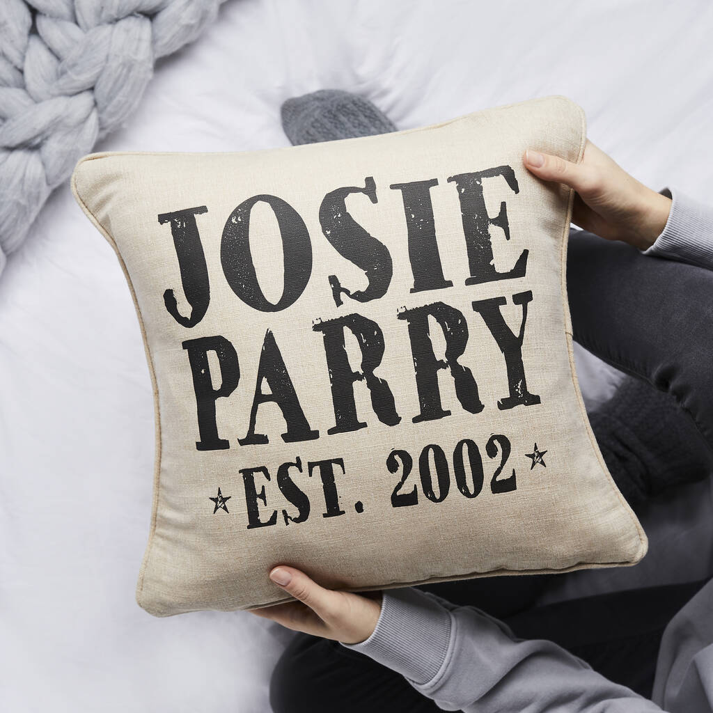 personalised cushion