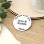 Always With You Love And Kisses Personalised Token, thumbnail 7 of 8