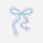 Blue Bow Sticker, thumbnail 1 of 2