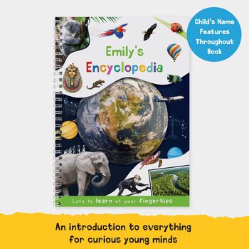Personalised Children's Encyclopaedia Book Gift, 5 of 5