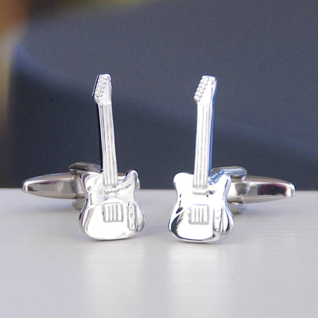 Image of Personalised Electric Guitar Cufflinks
