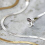 Snake Chain Bracelet In Sterling Silver, thumbnail 2 of 4