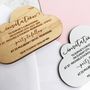 Personalised Christening Cloud Magnet Invitation, thumbnail 3 of 4