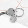 Personalised Lucky Sixpence Keyring, thumbnail 4 of 5