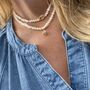 Pearl And Seashell Choker Necklace, thumbnail 1 of 10