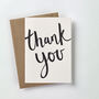'Thank You' Script Letterpress Card, thumbnail 3 of 3