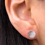 Sterling Silver Moon And Initial Star Earrings, thumbnail 11 of 12