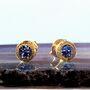 Tanzanite Gold Plated Silver Birthstone Pendant, thumbnail 2 of 8