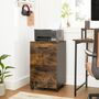 Industrial Brown Mobile Filing Cabinet With Two Drawers, thumbnail 1 of 6
