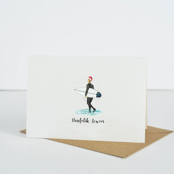 Personalised Surfer Christmas Card, 3 of 3