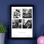Personalised Four Photos Couples Print, thumbnail 5 of 7