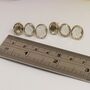 Green Amethyst Sterling Silver Earrings, thumbnail 6 of 8