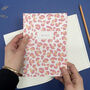 Pink Leopard Print Notebook, thumbnail 1 of 7