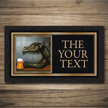 Personalised Bar Runner And Coasters Dragon Inn, 3 of 8