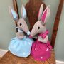 Bunny Rabbit Soft Toy Handmade And Personalised, thumbnail 1 of 11