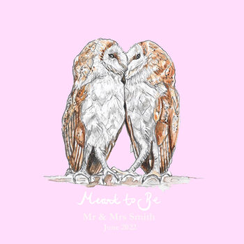 Barn Owls Love Print, 5 of 5