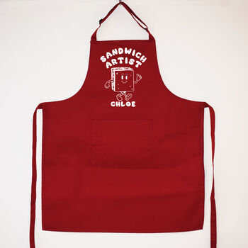 Personalised Sandwich Artist Apron, 5 of 12