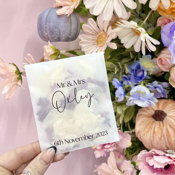 Personalised Wedding Confetti Bags + Rose Petals, 4 of 12