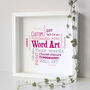 Personalised 90th Birthday Word Art Gift For Her, thumbnail 11 of 11
