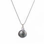 Harmony Ball Pregnancy Necklace With Amethyst Pearl, thumbnail 4 of 7
