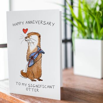 'To My Significant Otter' Anniversary Card, 2 of 5