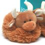 Highland Brown Cow Baby Slippers, Boxed, thumbnail 4 of 5