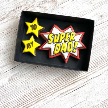 Superhero Biscuit Gift For Fathers Day, 3 of 5