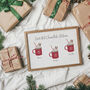 Personalised Christmas Hot Chocolate Station Kitchen Print, thumbnail 3 of 3