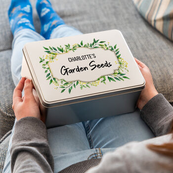 Personalised Garden Seeds Tin, 2 of 3