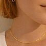 Solid Gold Interval Chain Necklace, thumbnail 3 of 6